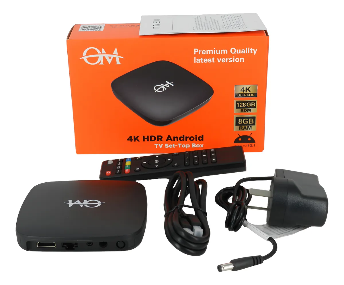 Convertidor A Smart Om 2025 Streaming 4k 128gb D95g 8gb Ram Negro Estándar